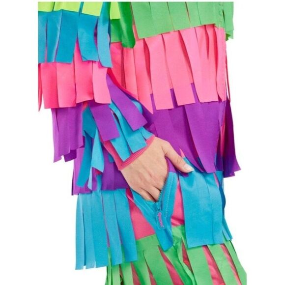 Tipsy Elves XS Pinata Full Zip Jumpsuit Halloween Party Fiesta Costume Hood NWT - Picture 3 of 5